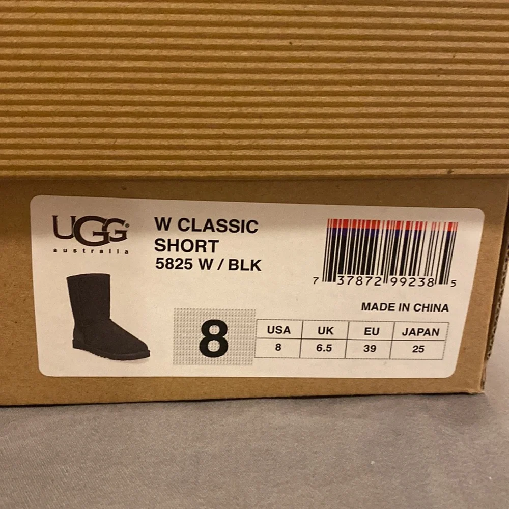 UGG Classic Boots Sz 8 Black, EUC, Authentic. UGGS - Picture 3 of 11